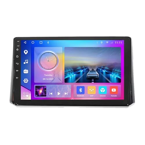 10 Pulgadas Pantalla Táctil Android 14 Radio 2 DIN para Toyota Corolla 12 2018-2020 con Carplay GPS Bluetooth Controles del Volante Cámara de Respaldo(T200 [4+32G])