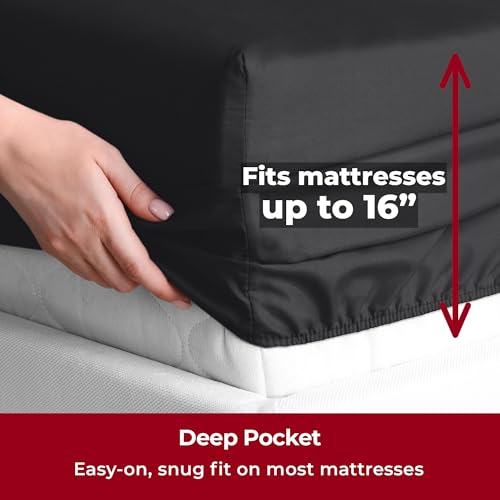 image for Mellanni Split King Sheets Set - 5 PC Iconic Collection Bedding - Hote