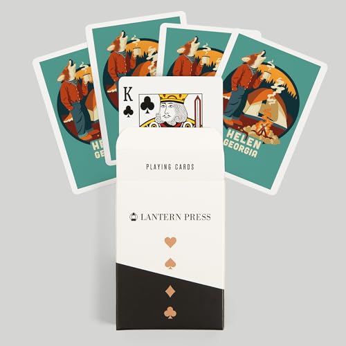 Helen Georgia Camping Coyote Baraja de Póker 52 Cartas miniatura 6