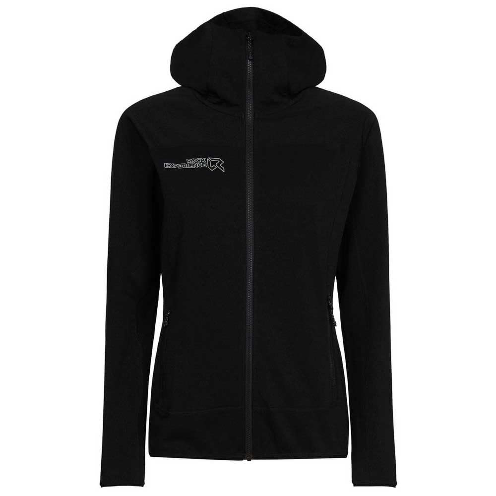 Rock Experience REWC02711-0208 DIADEM 2.0 HOODIE FZ WOMAN FLEECE Sweatshirt Women's CAVIAR XXL
