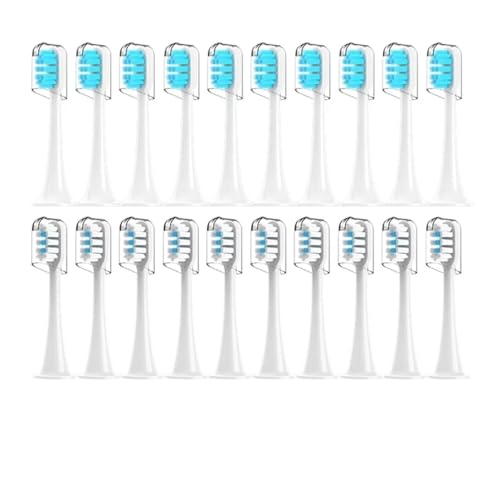 Xiaomi Mijia T300/T500/T700 ���g���u���V�w�b�h �����p�l�ߑւ��m�Y�� 4�F �h�o�L���b�v�t�� 10/20��(10White10Blue)