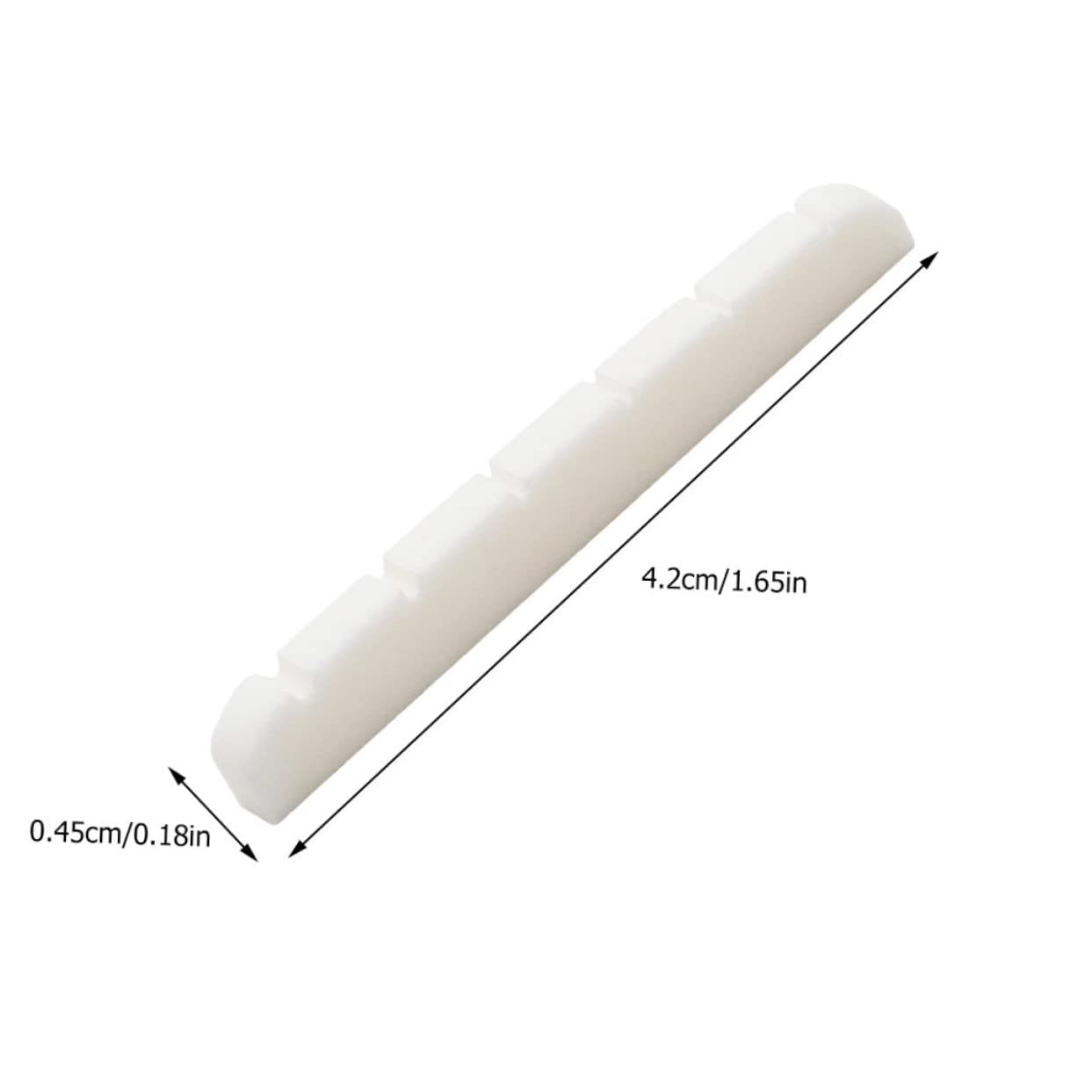 GOOHOCHY 2pcs String Guitar Nut Pure Cow Bone Bridge Adjustment Nuts for Electric Guitar Parts Enhanced Tone and Sustain Durable High Grade Material Better Vibration Transfer