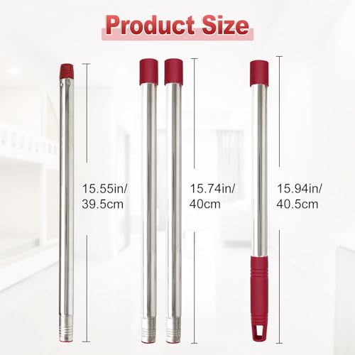 Wischmopp Ersatzgriff Kompatibel mit Vileda Spin EasyWring Spin Mop Griff Zubehör für Bodenreinigung