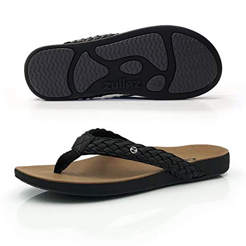 Zullaz Footlogics Xanthe Orthotic Flip Flops Women Size 6