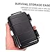 LIOOBO 1pc Sealed Box Outdoor Survival Storage Case Pressure Resistant Container for Camping Hiking Fishing Shockproof and Lightweight Black