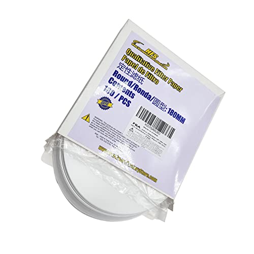 Image of HFS(R) 180mm Ashless Qualitative Filter Papers Lab 100PCS Medium 6 um Round (180mm, 6um)