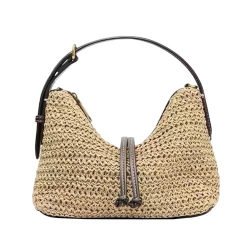 Sac bandoulière paille sécurisé contre le vol pour femme active