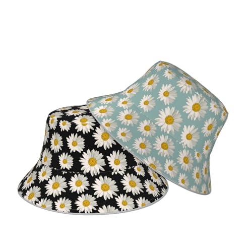 Bucket Hat Hat Reversible Fisherman Hats Double Sided Wearing Women Men