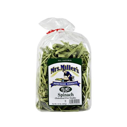 Mrs. Miller's Spinach Noodles 14 Ounce (Pack of 6)