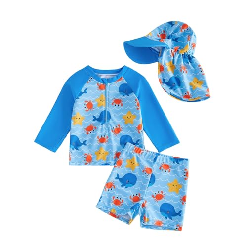 Maillot de bain enfant une pièce à manches longues pour garçon idéal pour la piscine