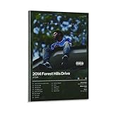 J. Cole 2014 Forest Hills Drive Posters & Prints on Canvas Wall Art Poster for Room Decor Frame:16x24inch(40x60cm)