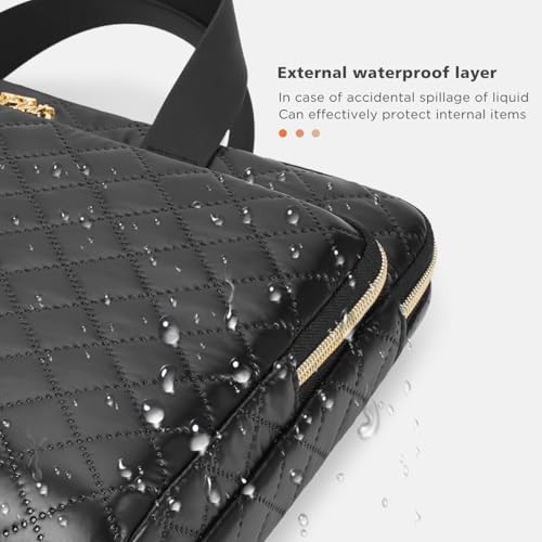 Vinterfint 360 Protective Laptop Case, 13-14 inch Laptop Sleeve Compatible with MacBook Pro 14 M4 M3，MacBook Air 13 M4 / Pro 13, Surface Laptop Studio 2, 14.5" XPS 14, HP Dell, Bag with handle, Black — view 5