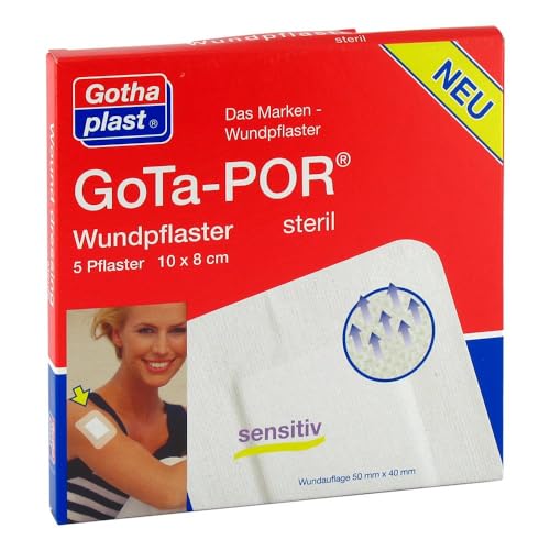 GOTA-POR Wundpflaster steril 80x100 mm 5 St