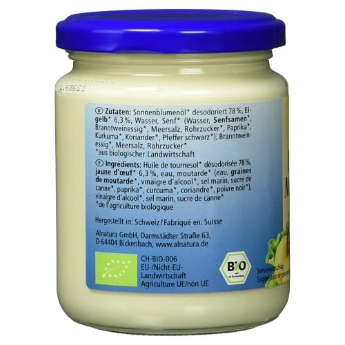 Alnatura Bio Delikatess Mayonnaise mit Ei, 250ml