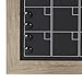 DesignOvation Beatrice Framed Magnetic Chalkboard Monthly Calendar, 23x29, Rustic Brown
