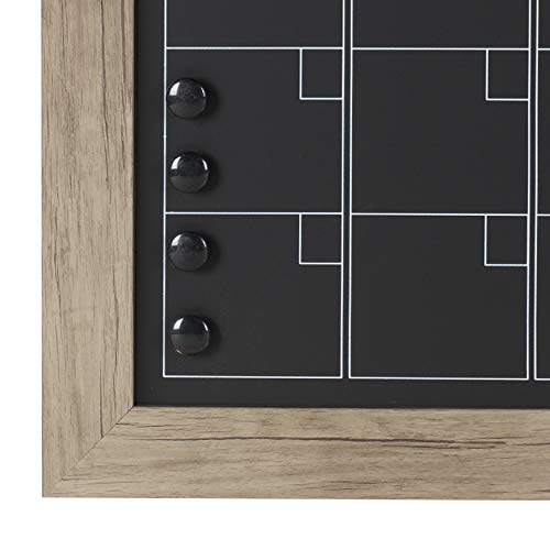 Designovationbeatriceframedmagneticchalkboardmonthlycalendar23x29rusticbrown  Urban Country Home Decor Designovation beatrice framed magnetic chalkboard monthly calendar 23×29 rustic brown  urban country home decor