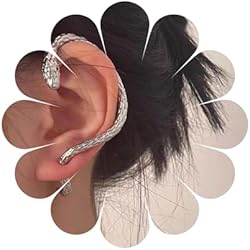 Aneneiceera Pendientes De Serpiente De Plata Pendientes De Serpiente Gótica Tachuelas Exagerado Punk Envolturas Pendientes De Halloween Pendientes De Disfraces Joyería Para Las Mujeres Y Las Niñas
