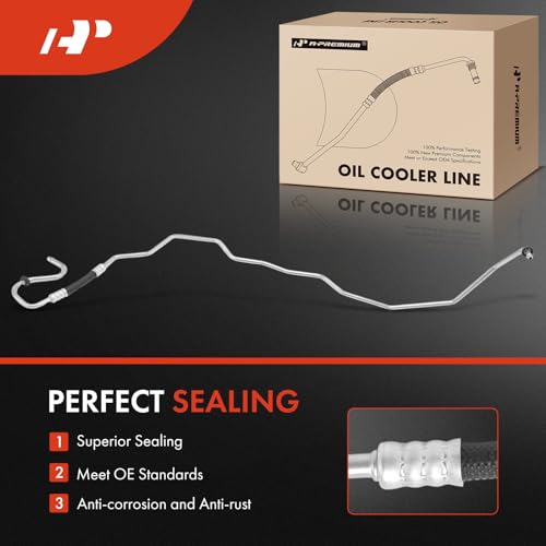 A-Premium Outlet Automatic Transmission Oil Cooler Line Hose Assembly Compatible with Hummer H3 2006 2007 2008 2009 2010, 3.5L 3.7L by A-Premium - Image 7
