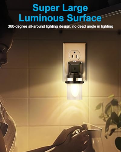 image for OuuKoo Night Light Bulb Warm White Replacement Bulbs - E12 Light Bulbs