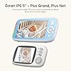 BOIFUN Babyphone Camera sans WiFi ni Ondes 5" 720P IPS (Modèle Amélioré), Vision Nocturne Infrarouge Invisible, Camera Bebe 360°, Batterie Longue Durée 24h, Portée Longue Distance, Audio Clair