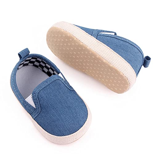Clowora Unsex Baby Boys Girls Canvas First Walkers Shoes,Infant Non Slip Soft Sole Toddler Flat Lazy Loafers Sneaker thumb #4
