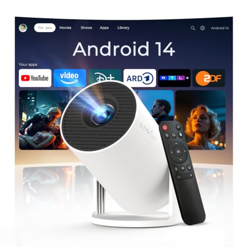 Mini tragbarer Beamer 4K-Unterstützung, Android...