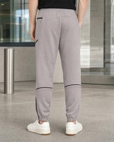 Image of NOBERO Men's Oversized Travel Joggers | Loose Fit | Baggy Relaxed Fit Joggers for Travel