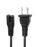 Cuziss 6 Ft Replacement Power Cord 2 Prong Ac Wall Cable 2 Slot Power Cord for Hp Envy Printer 100 114 120 3056A 4500 4501 4502 5530