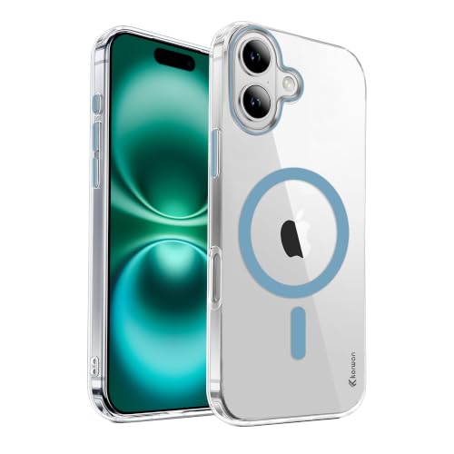 Image of KARWAN Crystal Clear Magnetic Back Case Cover Compatible with iPhone 17 Anti-Yellow Transparent Shockproof Cover with Camera Protection, Scratch Resistant, MagEaze Wireless Charging Support