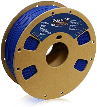 OVERTURE PLA Filament 1.75mm,PLA Matte,Matte PLA Filament 1.75mm,1kg Spool (2.2lbs),Dimensional Accuracy +/-0.03mm, Fit Most FDM Printer(Chocolate)