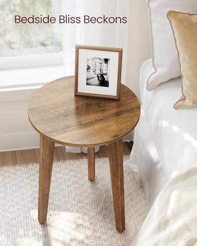 VASAGLE Side Table, 1-Tier Small Round End Table, Nightstand - Image 4
