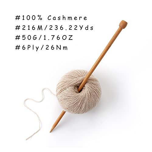 - 100% Inner Mongolian Cashmere Yarn Luxurious Hand Knitting Yarn Home Necessity for DIY Crafts