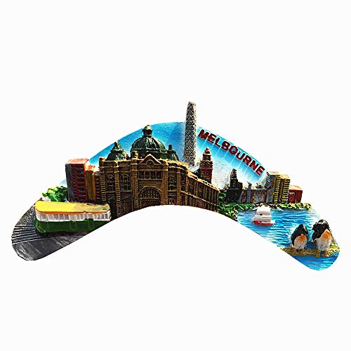Melbourne Australia 3D Fridge Magnet Travel Souvenir Gift Home Kitchen Decoration Magnetic Sticker, Melbourne Australia Refrigerator Magnet Collection