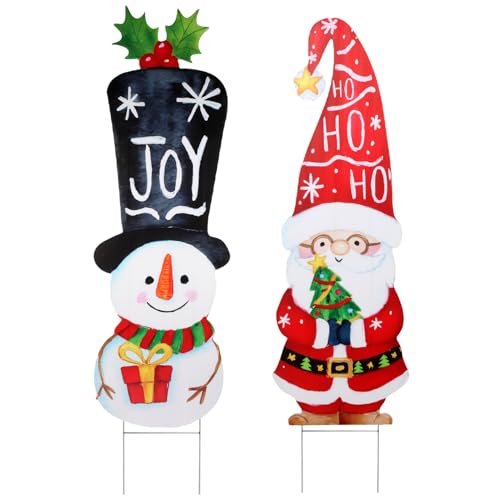 Panneaux de jardin de Noël sans outil pour sublimer une pelouse vide en hiver