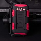 Cocomii Robot Belt Clip Holster Galaxy Grand Duos/Lite/Neo Case, Slim Thin Matte Kickstand Swivel Belt Clip Holster Protection Bumper Cover Compatible with Samsung Galaxy Grand Duos/Lite/Neo (Red)