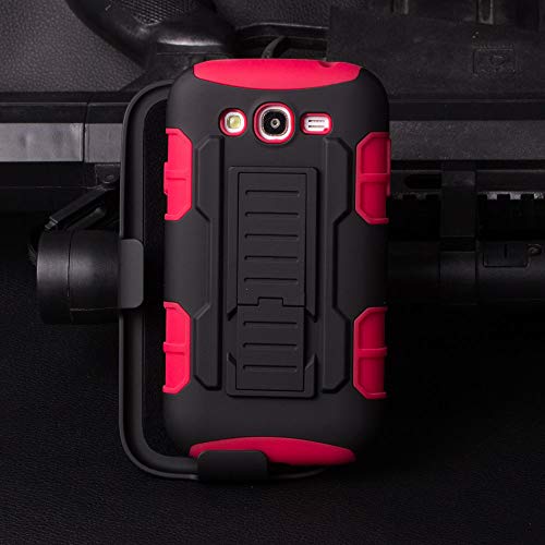 Cocomii Robot Belt Clip Holster Galaxy Grand Duos/Lite/Neo Case, Slim Thin Matte Kickstand Swivel Belt Clip Holster Protection Bumper Cover Compatible with Samsung Galaxy Grand Duos/Lite/Neo (Red)
