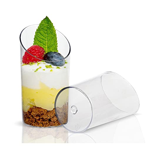 75Ml Clear Round Dessert Cups With Spoons Plastic Dessert Cake Snack Bowl Disposable Ice Cream Dessert Bowls Dessert Cups Tasting Sample Cup Serving Salad Bowl Party Favor Cups,Pack Of 24 #TOP5