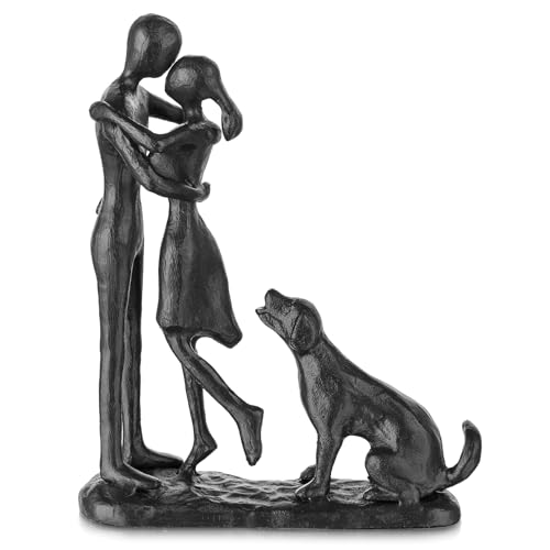 Sziqiqi Anniversary Iron Gifts for Her - Couple Love Sculpture Anniversary Iron...