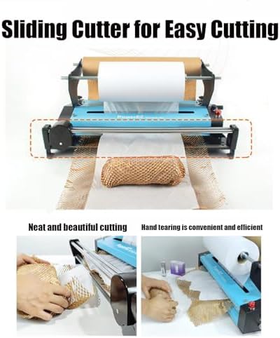 Automatic Honeycomb Packing Paper Roll Dispenser, Adjustable Speed & Stretch, 2 Modes for Efficient Packaging, Ideal for E-Commerce Shipping & Storage Solutions