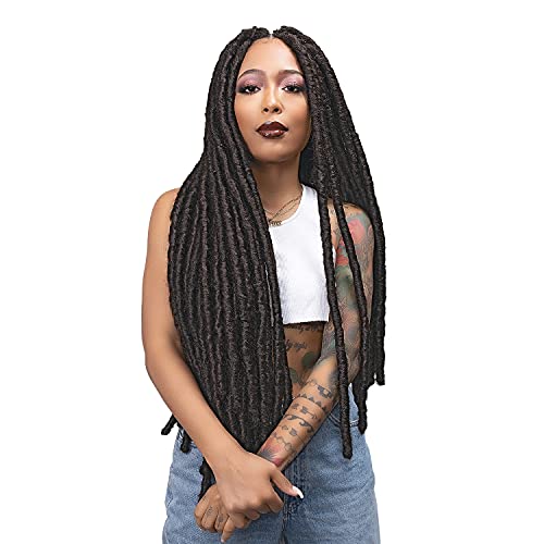Janet Collection Crochet Braids Nala Tress Rih Locs 20" (5-Pack, Burg) #TOP6