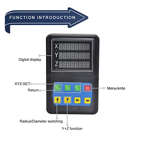 Digital Readout de 3 Ejes para Fresado Medición miniatura 3