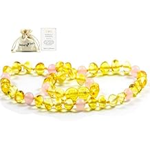 Baltic Amber Necklace - Natural Amber from Baltic Region, Genuine Amber 13 inch.