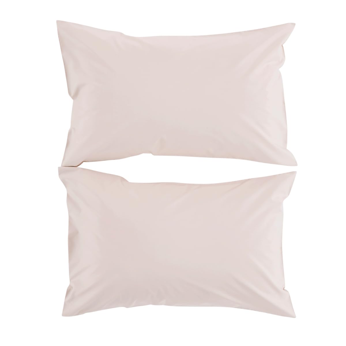 Christy 200TC Organic Pillowcases | Set of 2 | Powder Pink | 100% Certified Organic Cotton Bedding | Super Soft and Smooth Bed Linen