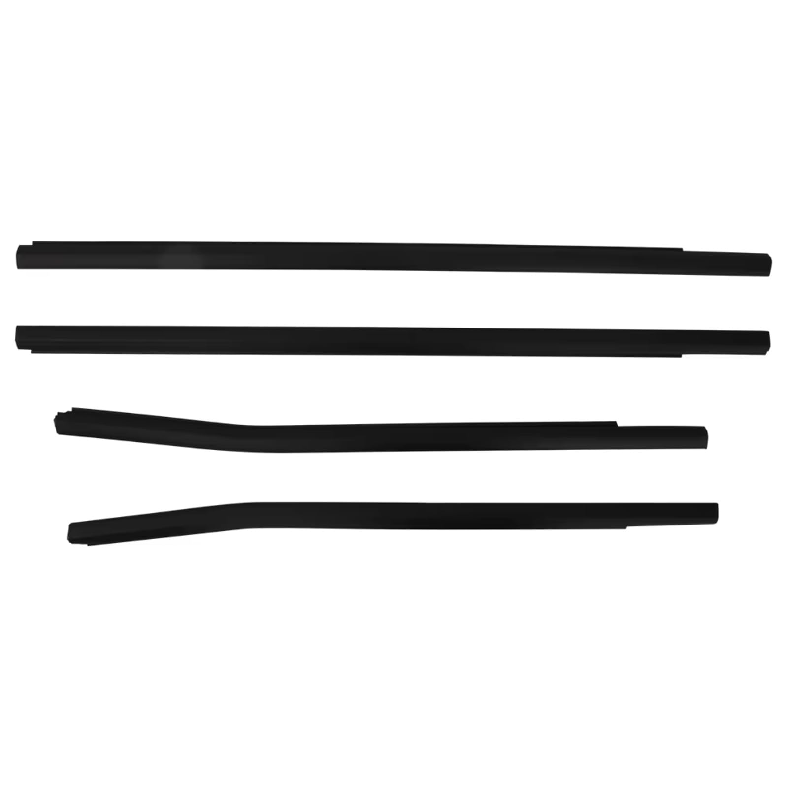 Iukmrt One Color For Ranger 2012-2020 Car Sealing Strips Outer Windows Rubber Weatherstrip 4 Door Glass Weather Belt Car Door Seal Protector