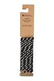 Mountain Warehouse El Cargador Redondo ata - los Cordones del Zapato del 150cm, caben la mayoría de los Ojales del Cargador, Cordones Redondos del amaestrador del diseño Negro Talla única
