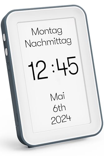 Relish - Demenzuhr Day Connect, Digitale Kalenderuhr mit Tag, Datum und Uhrzeit, großes übersichtliches Display, personalisierte Optionen