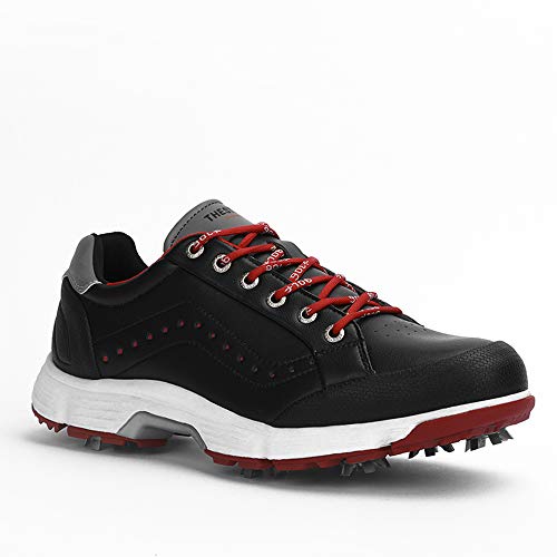 Image of THESTRON 2021 Men Golf Shoes Professional Spikes Golf Sport Sneakers Waterproof Mens Trainers Golfing