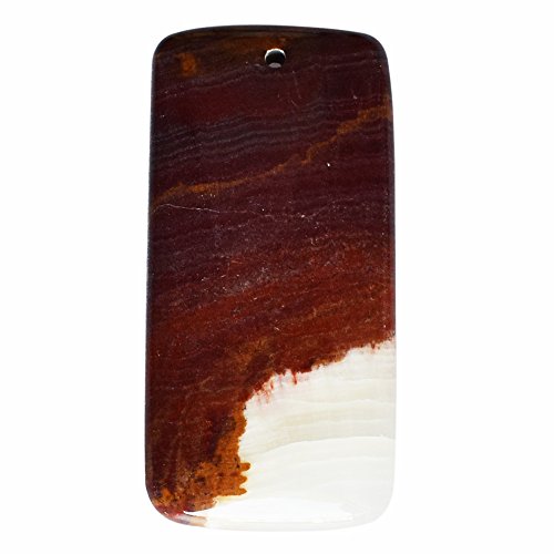 Jaspe naturel rectangulaire 58 mm pour créer des bijoux zen de style bohème chic