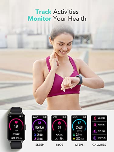 Skg Smart Watch, Fitness Tracker Smartwatch For Android/Ios, 1.57" Full Touch Screen With Heart Rate Blood Oxygen Sleep Monitor, Pedometer, Ip68 Waterproof Swimming Smart Watches For Women/Man, V3 #TOP1