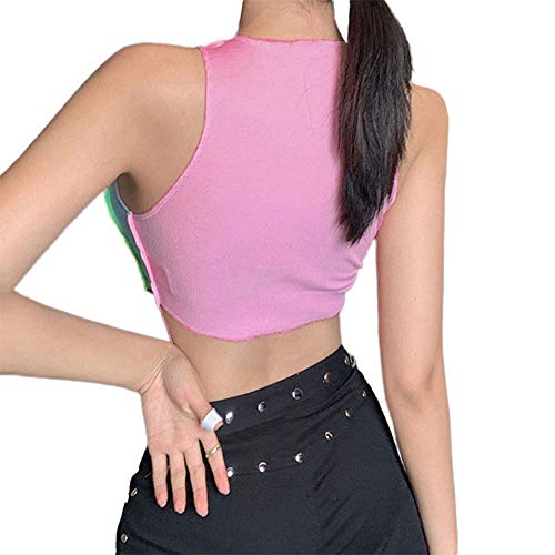 Mlpeerw Womens Sexy Crop Top Sleeveless Bandage Bodycon Lace Up Hallow Out Camisole Tanks Party Club Wear Vest Shirts thumb #3